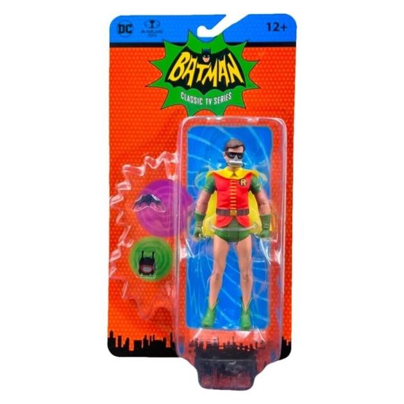 McFarlane Toys DC Retro Batman 66: Robin with Oxygen Mask Exclusive New - Picture 1 of 6